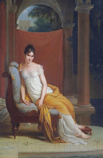 Alexandre-Evariste Fragonard Madame Recamier Norge oil painting art